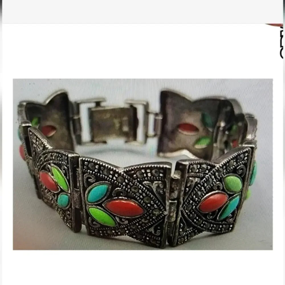 Vintage‎ 925 Marcasite Bracelet